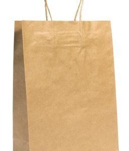 Small Brown Bag with Rope Handle "265x160x80"